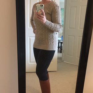 BR cable-knit sweater